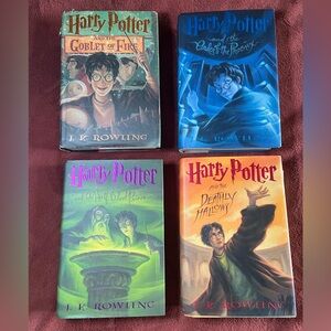 Harry Potter Hardcover Book Set - J.K. Rowling - Multi Color Covers